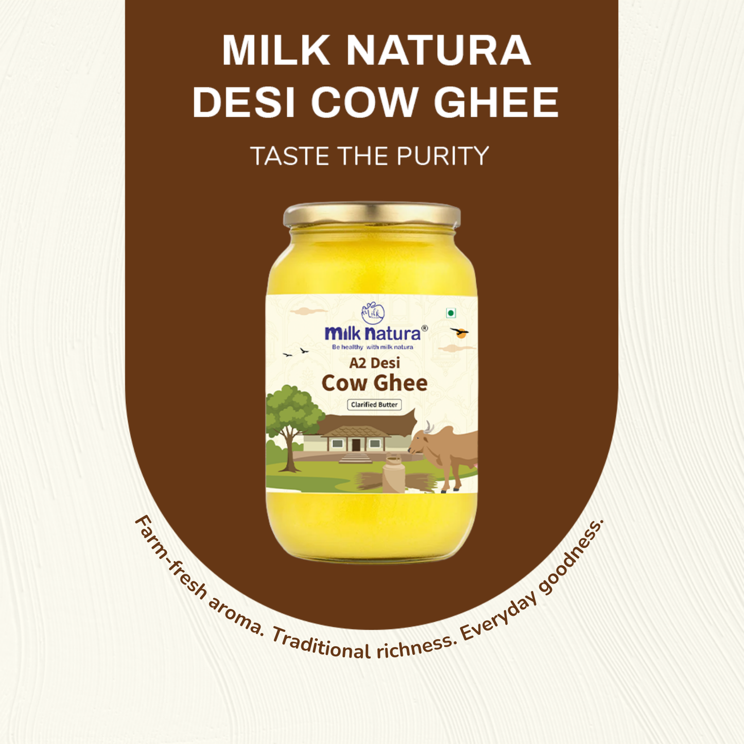 Milk Natura A2 Desi Cow Ghee