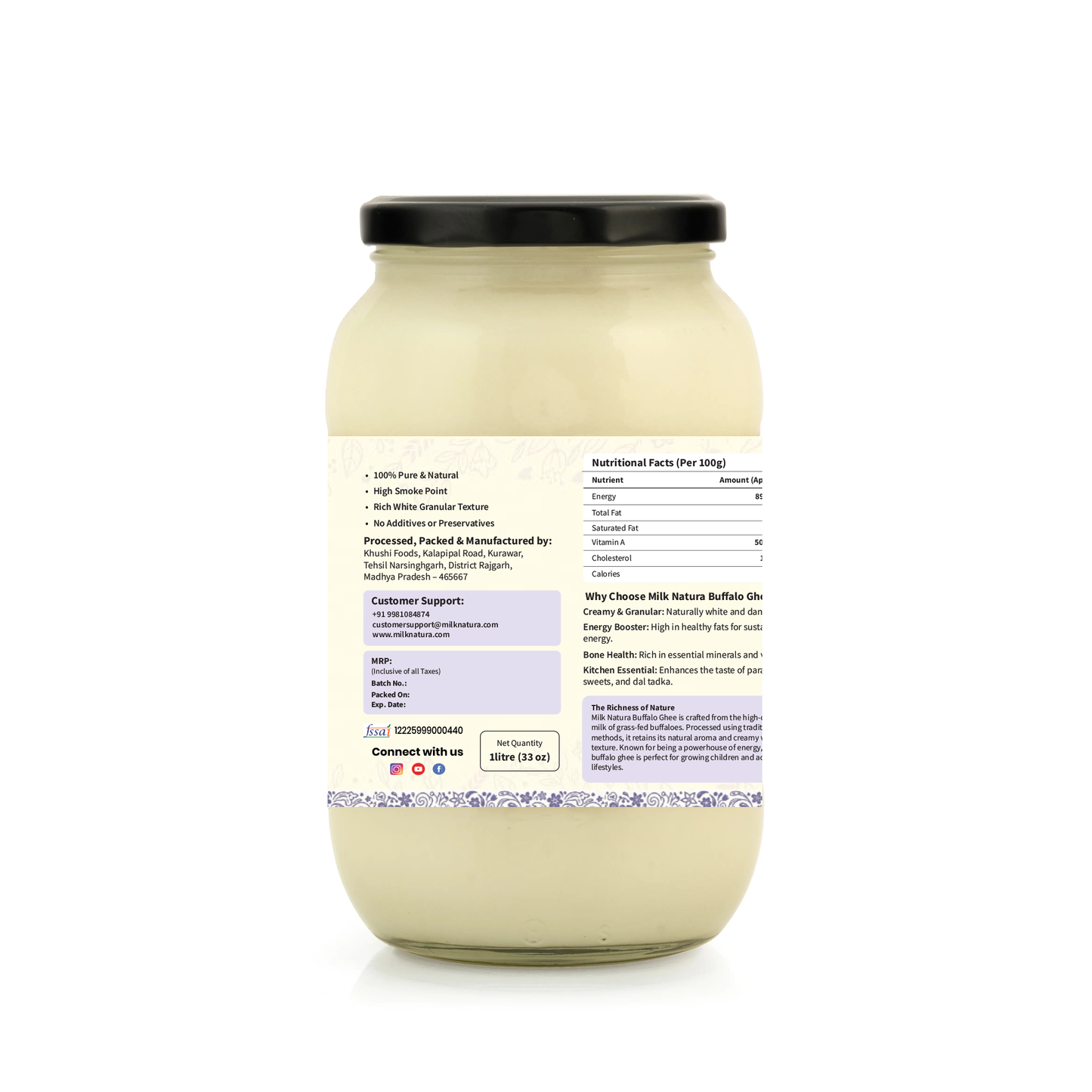 Milk Natura Buffalo Ghee