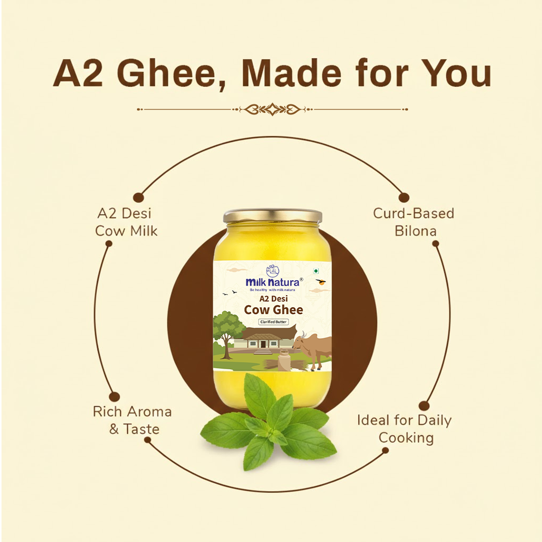 Milk Natura A2 Desi Cow Ghee